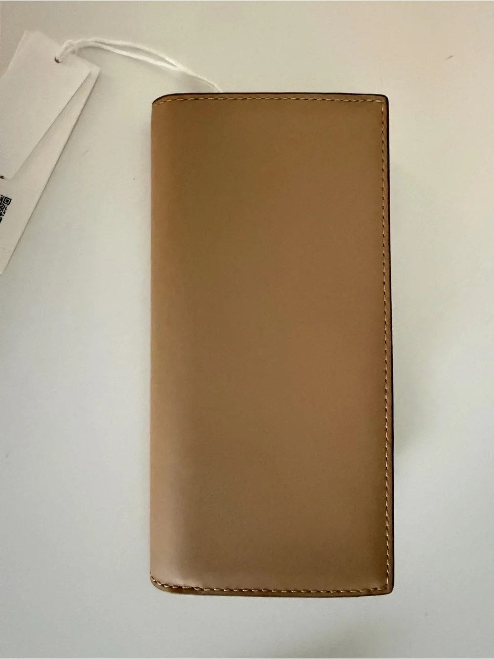 Tory Burch Saddle Brown Leather slim Turn-Lock Wallet
